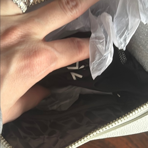 Rebecca Minkoff Gray Crossbody Bag with Chevron Design - Picture 3 of 4